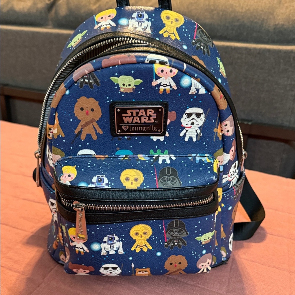 Loungefly Star Wars Kids Backpack - Navy Blue